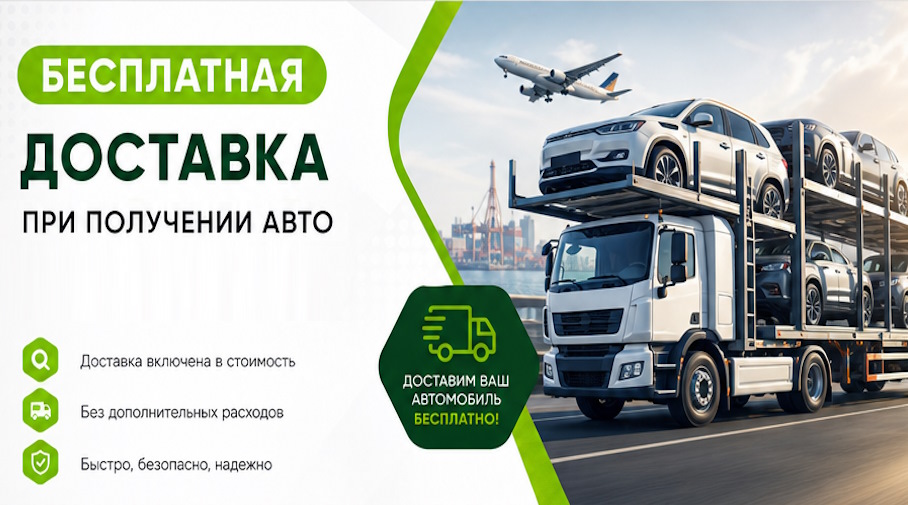 Акция! Бесплатная доставка по Павловском Посаде при получении авто
